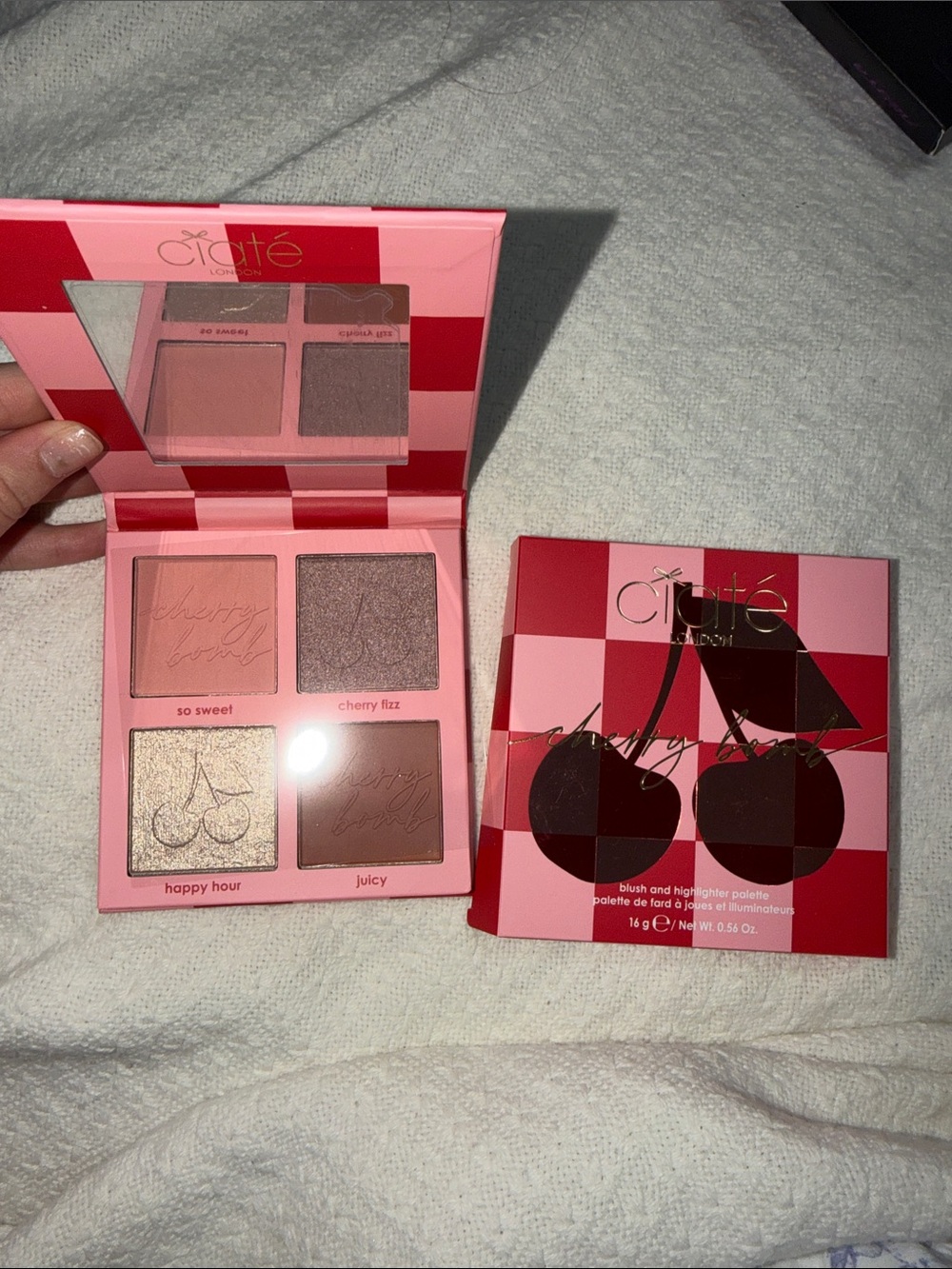 Cherry Pop Blush & Highlighter Palette - Pink